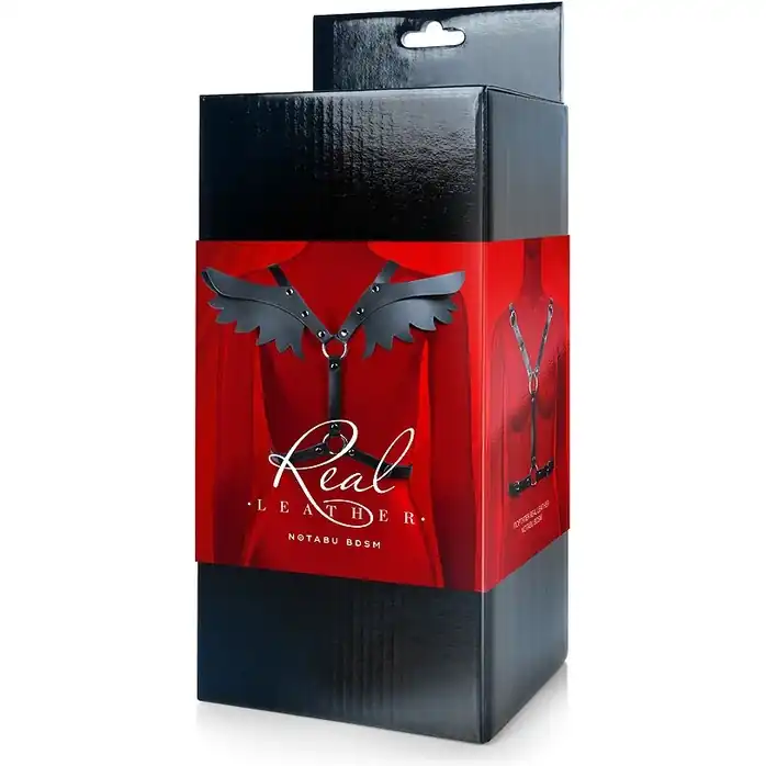 Роскошная портупея с крыльями - NOTABU REAL LEATHER. Фотография 3.
