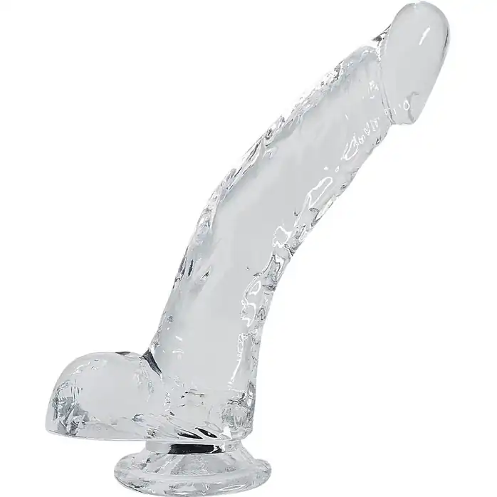 Прозрачный фаллоимитатор на присоске Stallion Jelly Dildo - 22 см - Alive