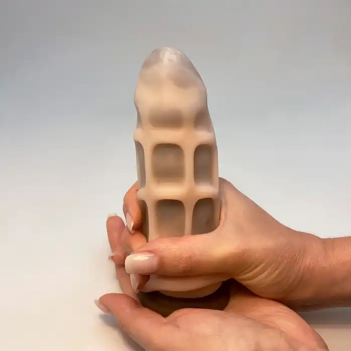 Телесный мастурбатор-ротик Oral Mini Masturbator - Alive. Фотография 5.