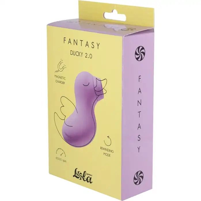 Сиреневый вакуум-волновой стимулятор Ducky 2.0 - Fantasy. Фотография 3.