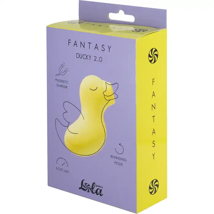 Желтый вакуум-волновой стимулятор Ducky 2.0 - Fantasy. Фотография 4.