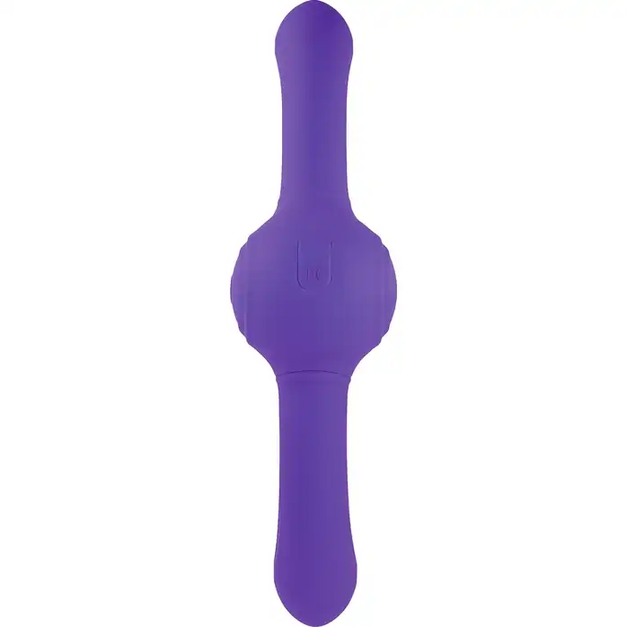 Фиолетовый двусторонний вибромассажер Our Gyro Vibe - 29,5 см. Фотография 6.