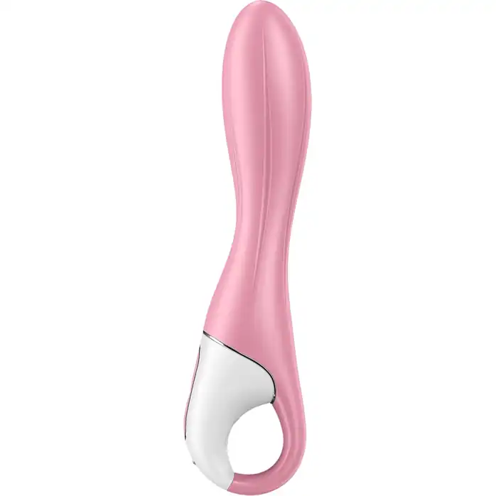 Розовый вибромассажер с функцией расширения Air Pump Vibrator 2 - 20,9 см. Фотография 4.
