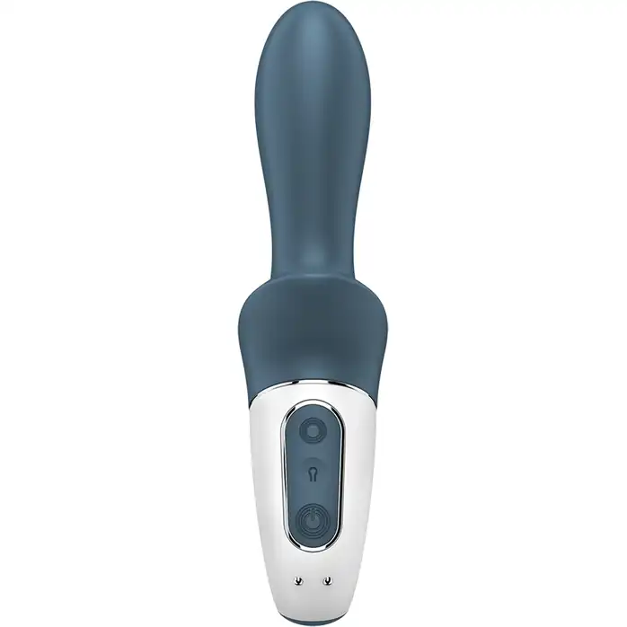 Серый анальный вибратор с функцией расширения Air Pump Booty 2. Фотография 3.