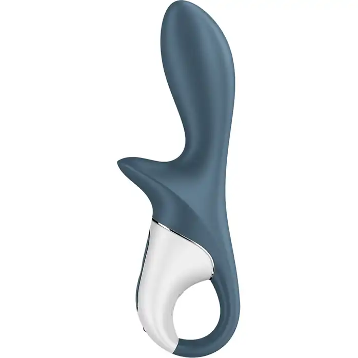 Серый анальный вибратор с функцией расширения Air Pump Booty 2. Фотография 4.