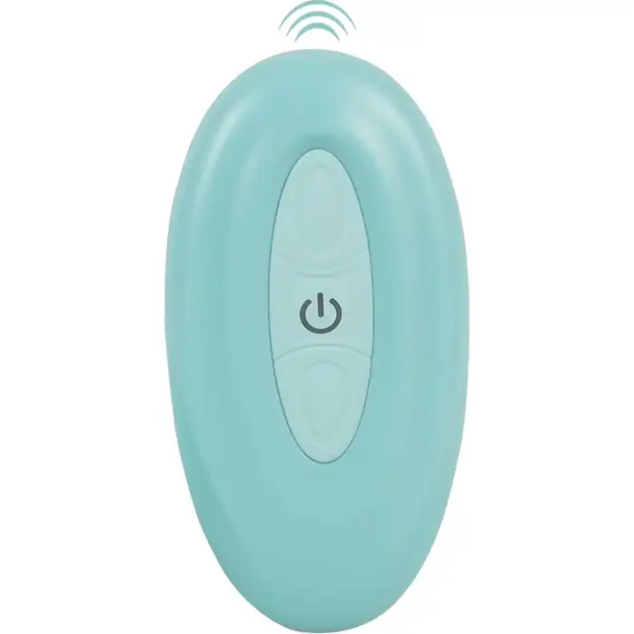 Аквамариновый вибратор в трусики с пультом ДУ Panty Vibrator - You2Toys. Фотография 8.