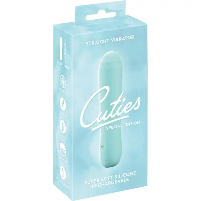 Аквамариновый мини-вибратор Straight Vibrator - 16,4 см - You2Toys. Фотография 2.