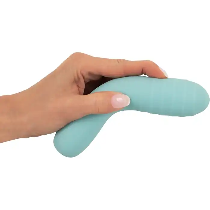 Аквамариновый мини-вибратор Straight Vibrator - 16,4 см - You2Toys. Фотография 4.