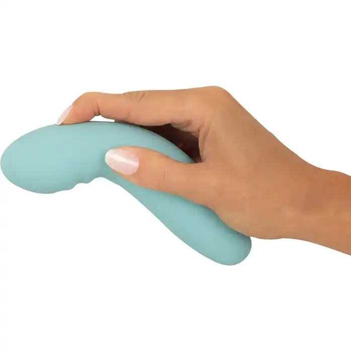 Аквамариновый мини-вибратор Cuties G-Spot Vibrator - 15,5 см - You2Toys. Фотография 4.