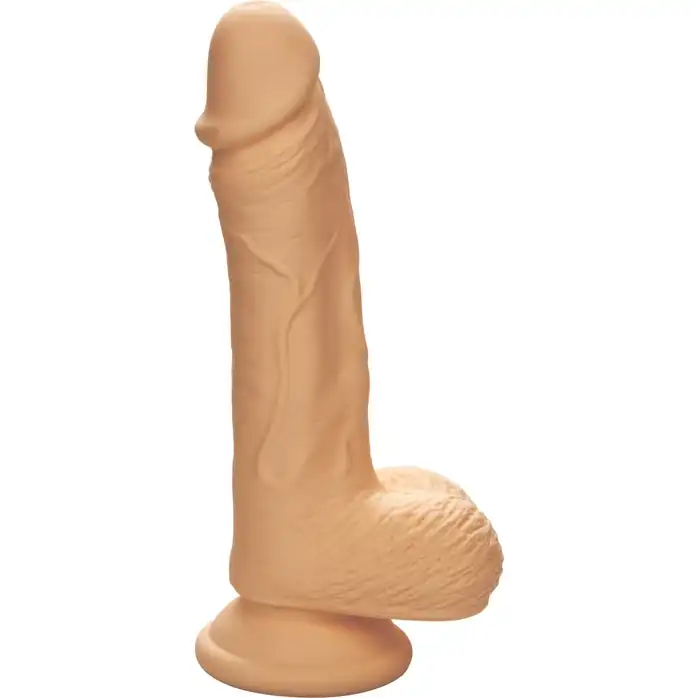 Телесный фаллоимитатор Dual Density Silicone Studs - 17,75 см - Studs