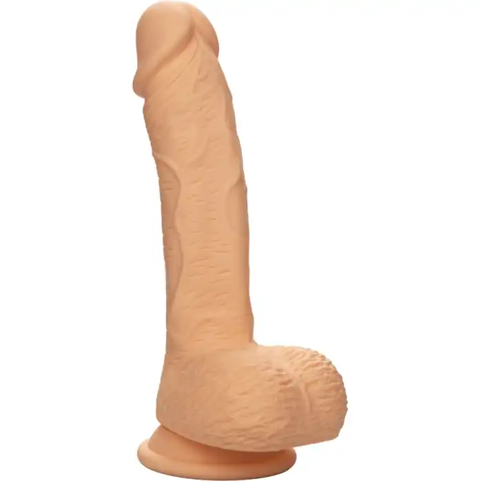 Телесный фаллоимитатор Dual Density Silicone Studs - 21,5 см - Studs. Фотография 5.