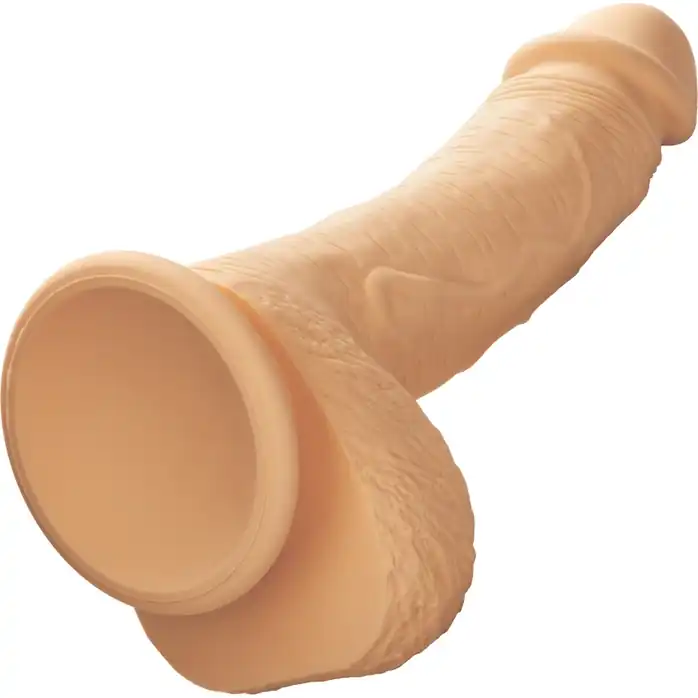 Телесный фаллоимитатор Dual Density Silicone Studs - 21,5 см - Studs. Фотография 9.