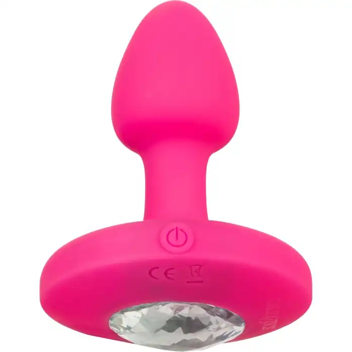Розовая анальная вибропробка Small Rechargeable Vibrating Probe - 7,5 см - Cheeky
