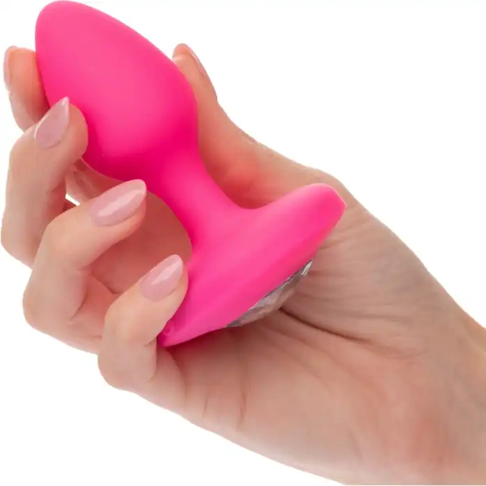 Розовая анальная вибропробка Medium Rechargeable Vibrating Probe - 9,5 см - Cheeky. Фотография 3.