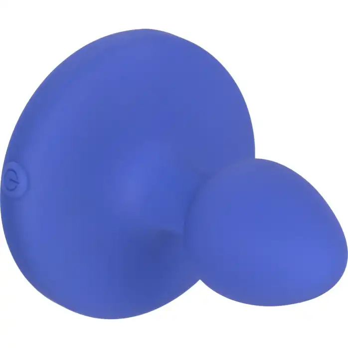 Синяя анальная вибропробка Small Rechargeable Vibrating Probe - 7,5 см - Cheeky. Фотография 6.