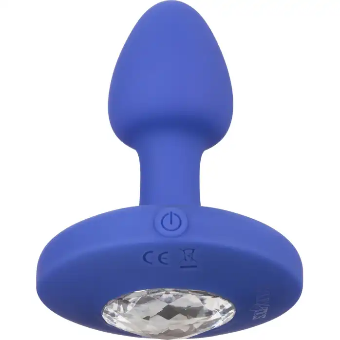 Синяя анальная вибропробка Small Rechargeable Vibrating Probe - 7,5 см - Cheeky