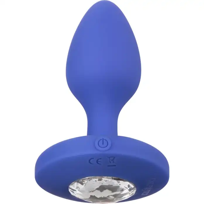 Синяя анальная вибропробка Medium Rechargeable Vibrating Probe - 9,5 см - Cheeky