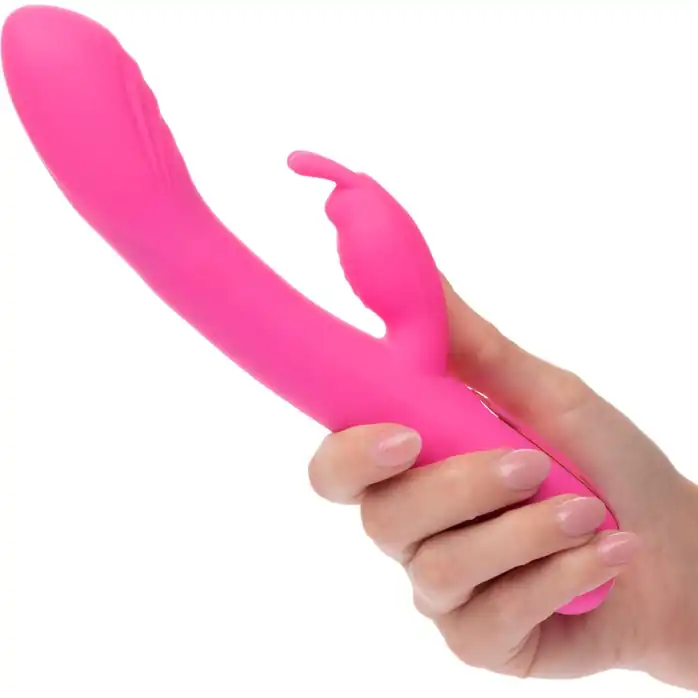 Розовый вибратор-кролик Elite Rocking Rabbit - 22,75 см - Jack Rabbits. Фотография 3.