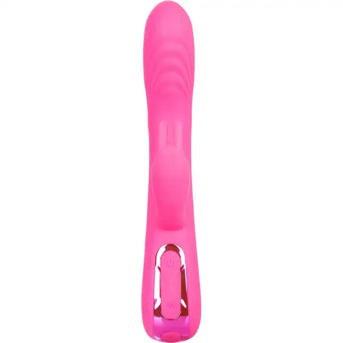 Розовый вибратор-кролик Elite Rocking Rabbit - 22,75 см - Jack Rabbits. Фотография 6.