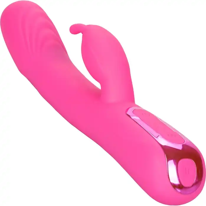 Розовый вибратор-кролик Elite Rocking Rabbit - 22,75 см - Jack Rabbits. Фотография 8.