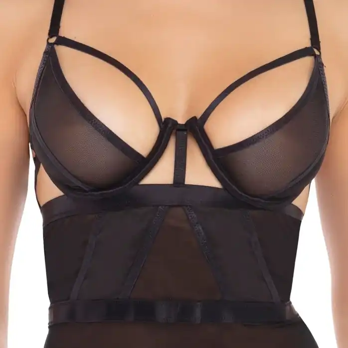 Соблазнительная сорочка New In Town 2 Piece Chemise Set. Фотография 3.