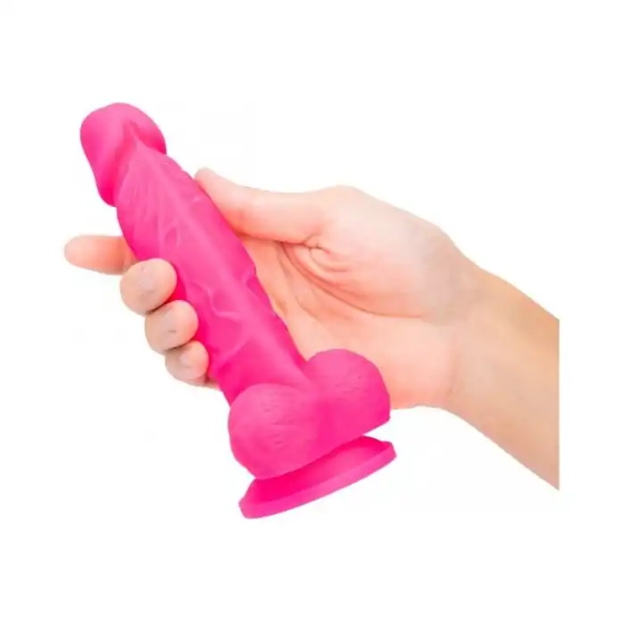 Розовый фаллоимитатор Pink Vibe - 14 см. Фотография 3.