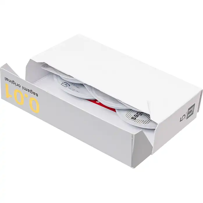 Презервативы Sagami Original 0.01 L-size увеличенного размера - 5 шт. Фотография 3.