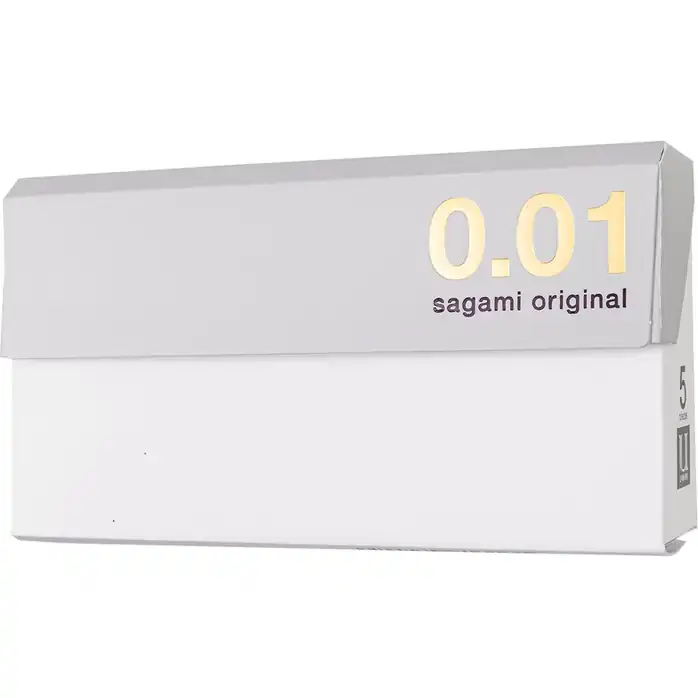 Презервативы Sagami Original 0.01 L-size увеличенного размера - 5 шт