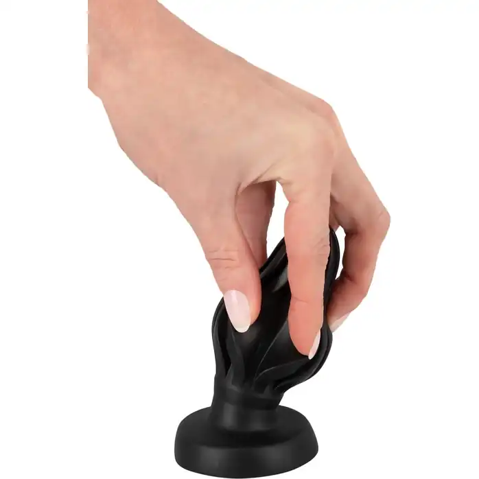 Черная анальная пробка Super Soft Butt Plug - 11,1 см - Anos. Фотография 4.