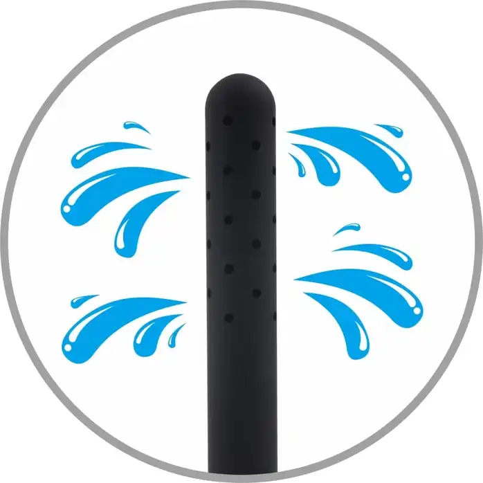 Черная насадка для интимного душа 360° water flow - Black Mont. Фотография 3.