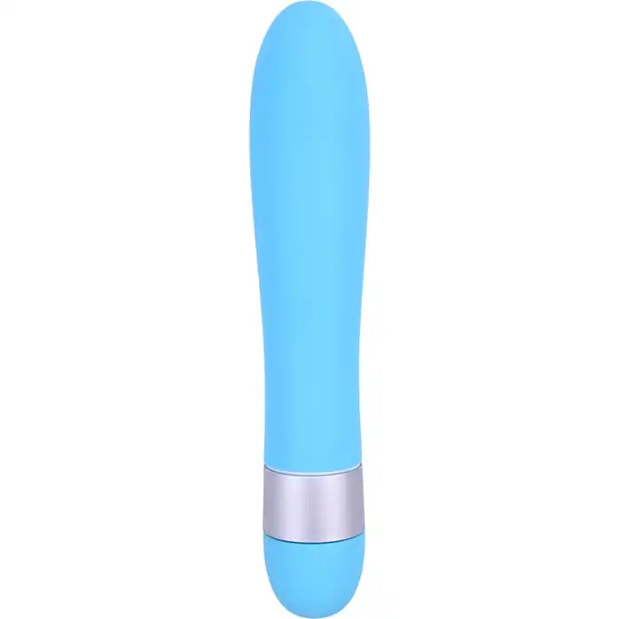 Голубой классический вибратор Precious Passion Vibrator - 17 см - M-Mello