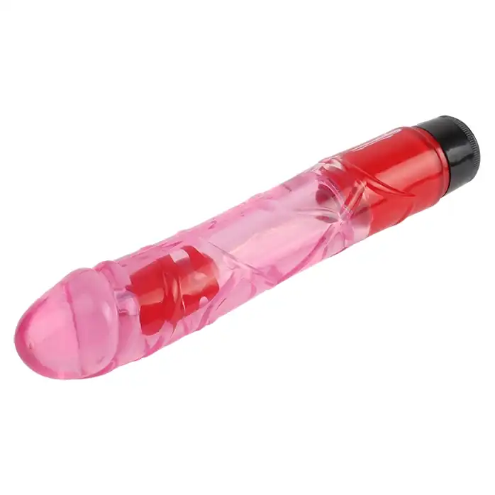 Розовый вибратор-реалистик 9 Inch Realistic Vibe - 22,3 см - Basic Luv Theory. Фотография 6.