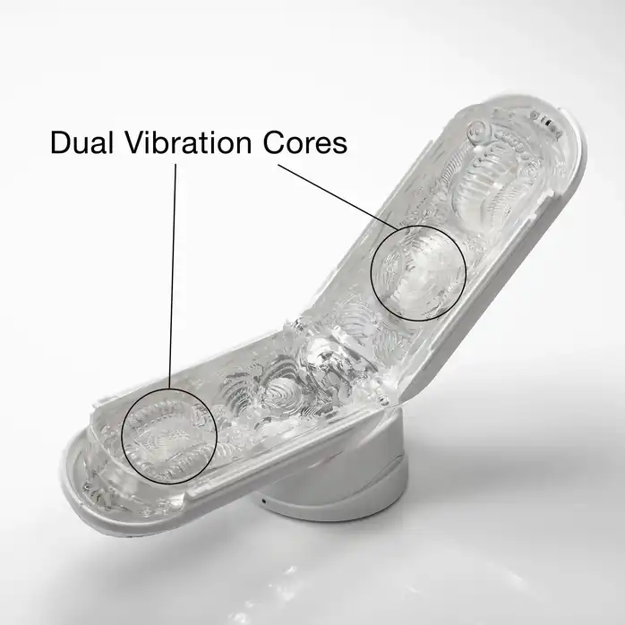 Белый мастурбатор Tenga Flip Zero Gravity с вибрацией - FLIP Series. Фотография 2.