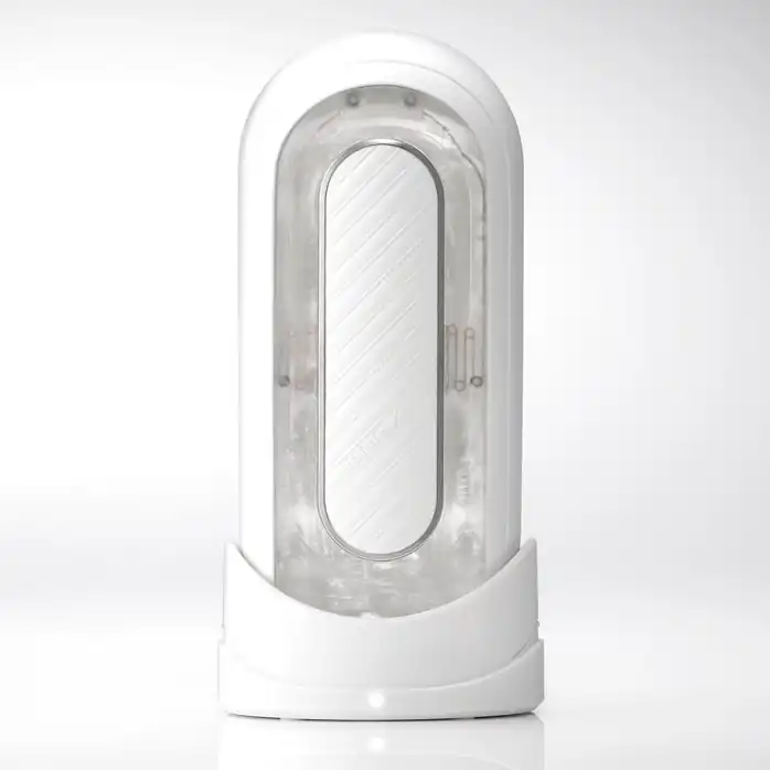 Белый мастурбатор Tenga Flip Zero Gravity с вибрацией - FLIP Series. Фотография 6.
