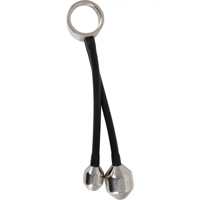 Эрекционное кольцо с 2 фигурными подвесами Heavy Gear cock ring ass plugs - You2Toys