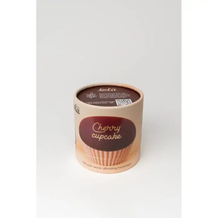 Фиолетовый вакуум-волновой вибратор в форме капкейка - Cupcake. Фотография 10.