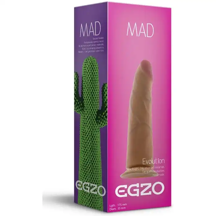 Телесный фаллоимитатор без мошонки Mad Cactus - 17,5 см. FFF
