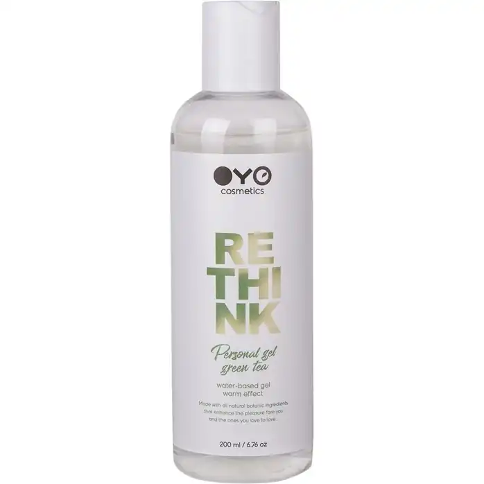 Увлажняющий гель на водной основе с согревающим эффектом OYO Personal Gel Green Tea - 200 мл. FFF - OYO cosmetics. Фотография 2.