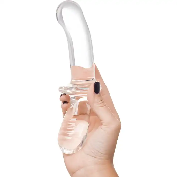 Прозрачный двусторонний стеклянный фаллоимитатор Satisfyer Double Crystal - 19,5 см. Фотография 3.