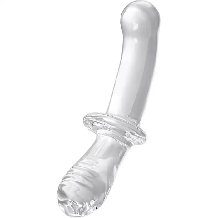 Прозрачный двусторонний стеклянный фаллоимитатор Satisfyer Double Crystal - 19,5 см