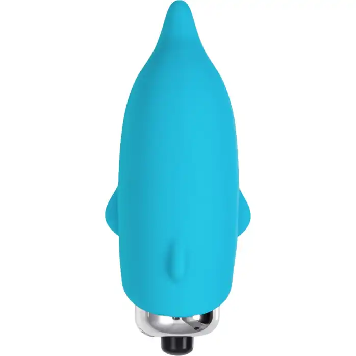 Голубой мини-вибратор Jolly - 7,5 см. Фотография 4.