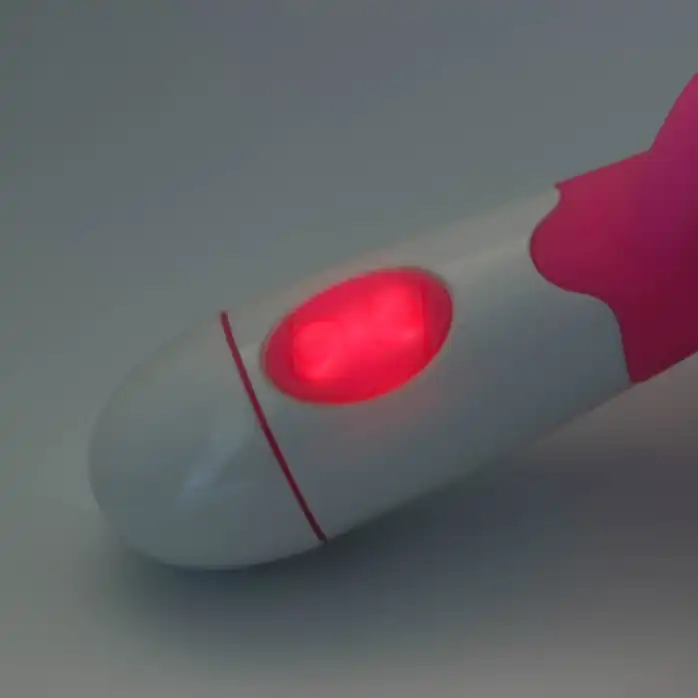 Розовый вибратор с клиторальным стимулятором и 30 режимами вибрации - 19,3 см - Оки-Чпоки. Фотография 5.