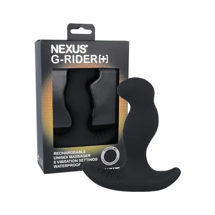 Черный вибромассажер простаты Nexus G-Rider - 12,6 см. Фотография 3.