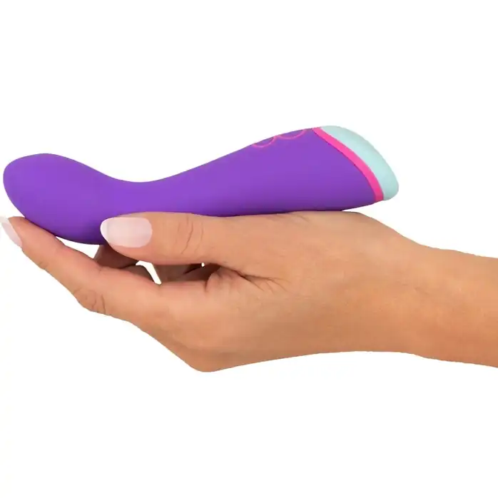 Фиолетовый вибратор для стимуляции точки G - 14,5 см - You2Toys. Фотография 4.