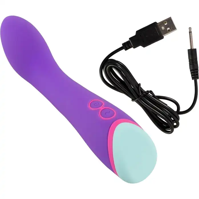 Фиолетовый вибратор для стимуляции точки G - 14,5 см - You2Toys. Фотография 7.