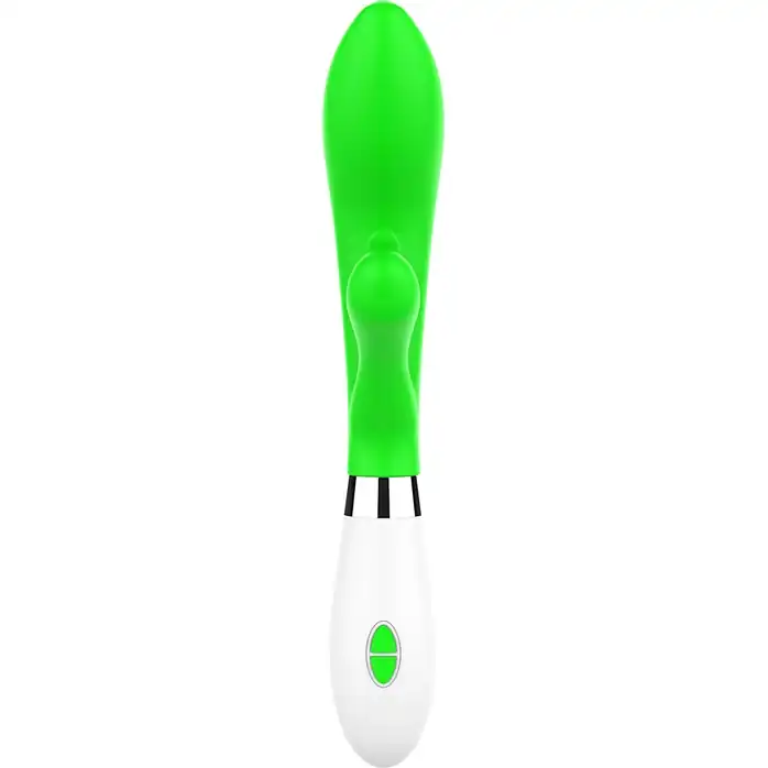 Зеленый вибратор-кролик Agave - 23 см - Luminous. Фотография 5.
