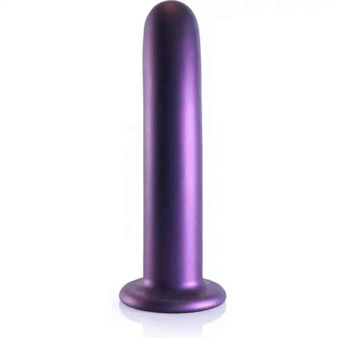 Фиолетовый фаллоимитатор Smooth G-Spot - 17,7 см - Ouch!. Фотография 3.