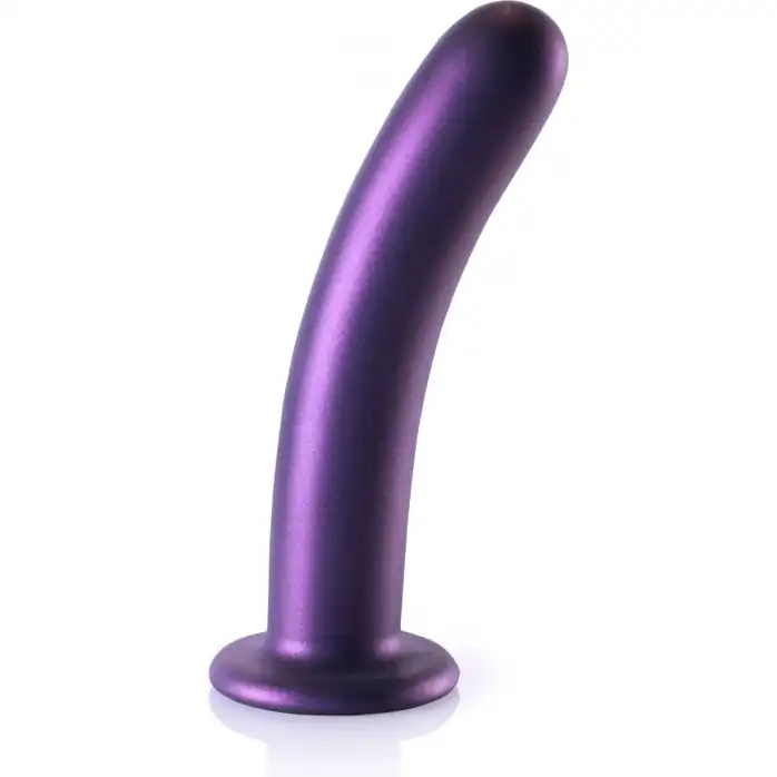 Фиолетовый фаллоимитатор Smooth G-Spot - 17,7 см - Ouch!