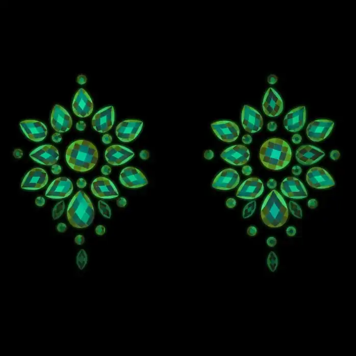 Декоративное украшение на соски на клеевой основе Body Jewelry Stickers - Ouch!. Фотография 3.