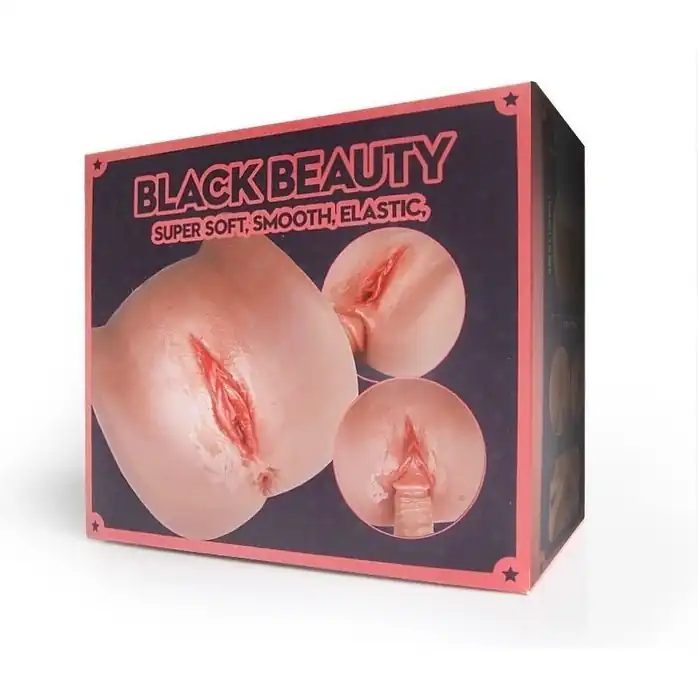 Мастурбатор Black Beauty - вагина и анус. Фотография 3.